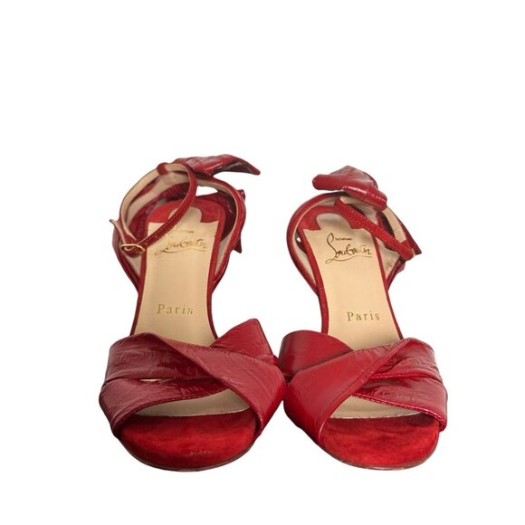 Christian Louboutin Red eel leather heels - Picture 4 of 13